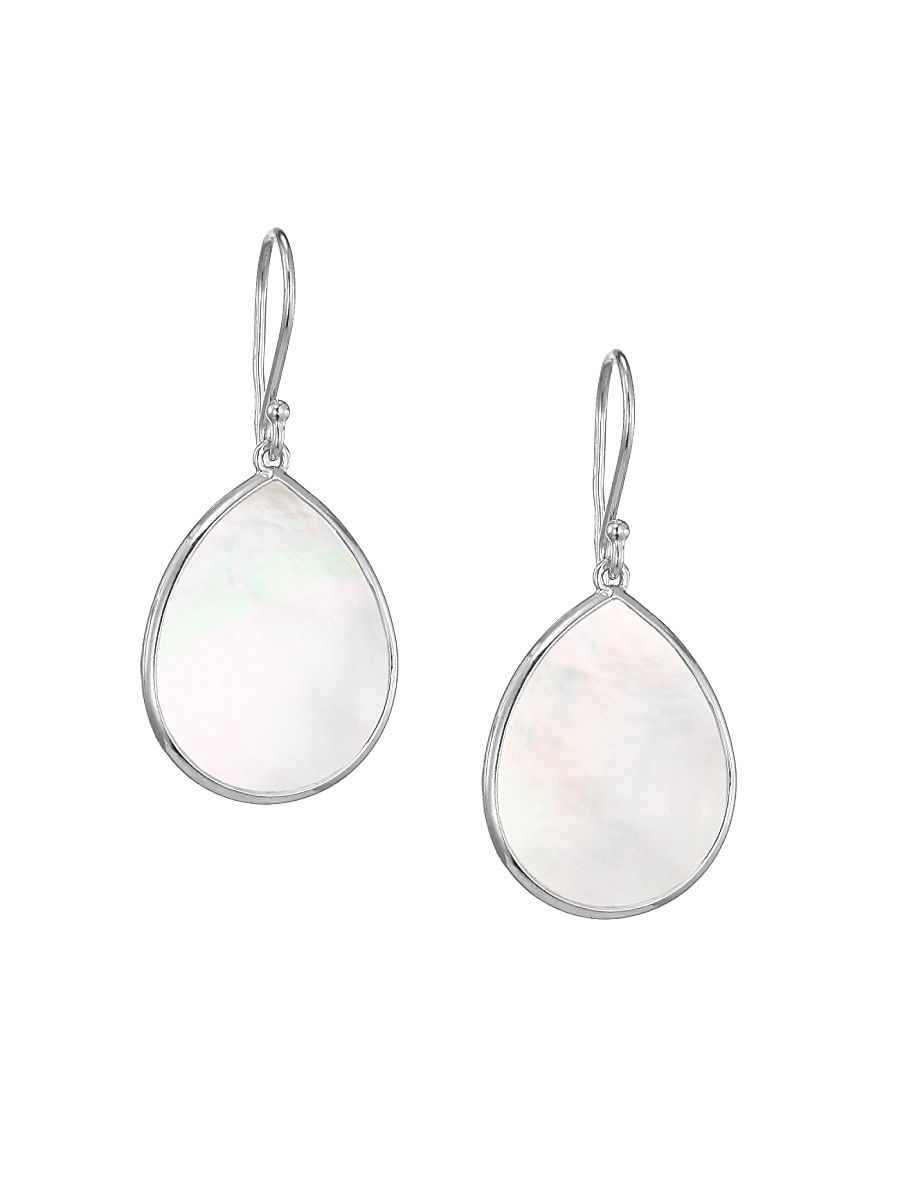 Women's Rock Candy Sterling Silver & Mother-Of-Pearl Small Teardrop Earrings - Silver