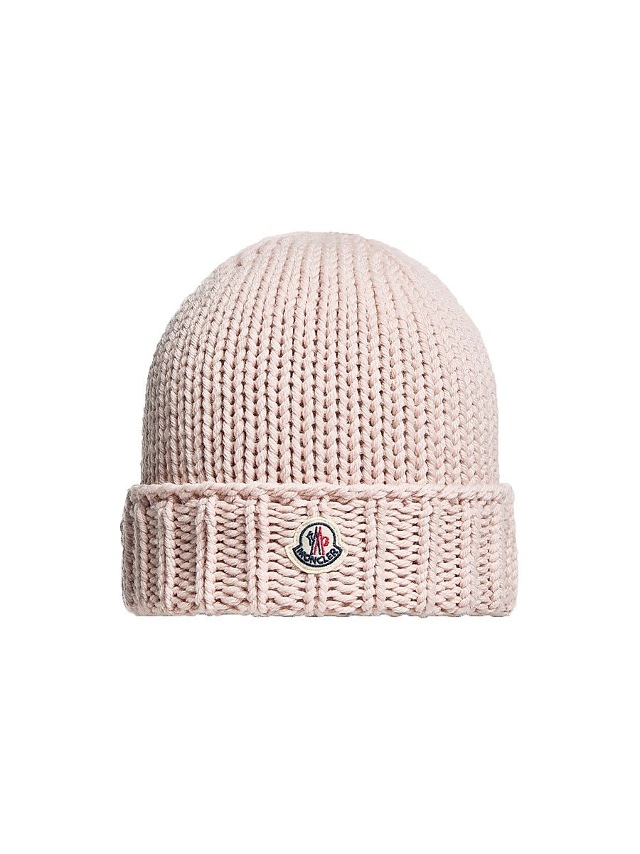 Little Girl's & Girl's Beanie Hat in Wool - Pink - Size Large