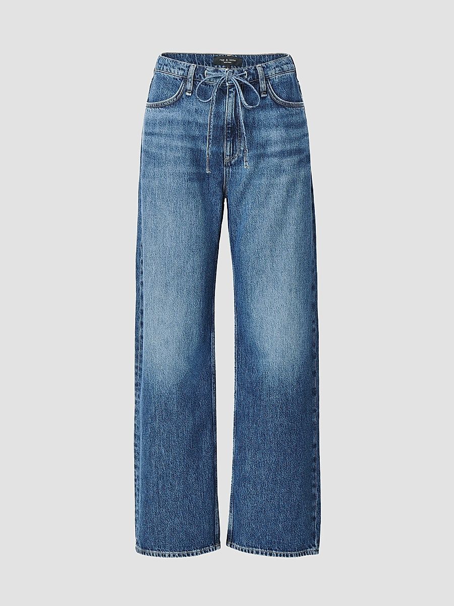 Women's Phoebe Drawstring Wide Leg Jeans - Floyd - Size XL