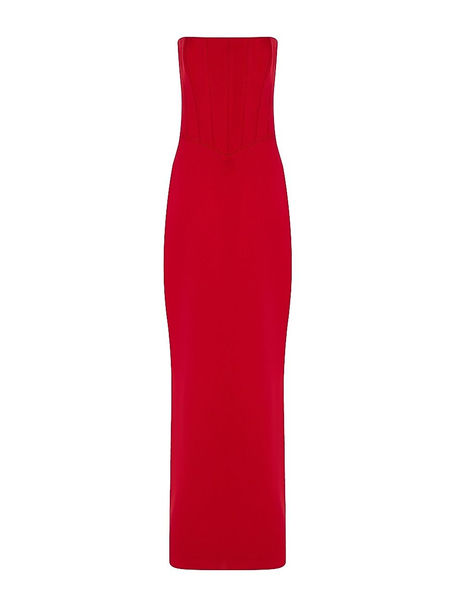 Women's Ambra Satin Column Gown - Adrenaline Rush - Size 2