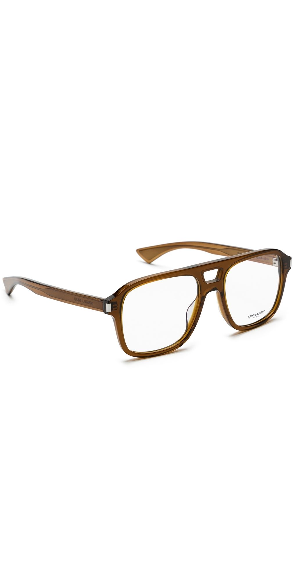 Saint Laurent Saint Laurent 881 Eyeglasses Brown/Transparent One Size