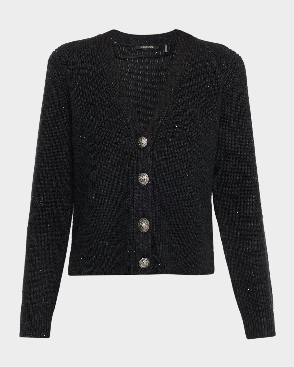 Eddie Sequin Rib Knit Sweater