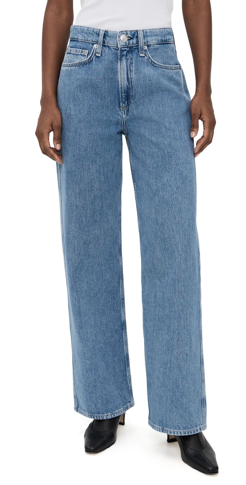 rag & bone Logan Wide Jeans Downey 34