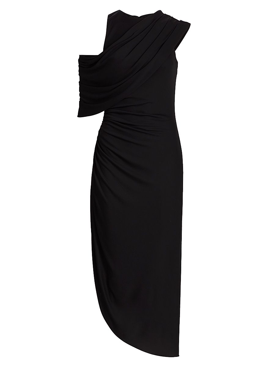 Women's Gabrielle Matte Jersey Cocktail Dress - Black - Size 8