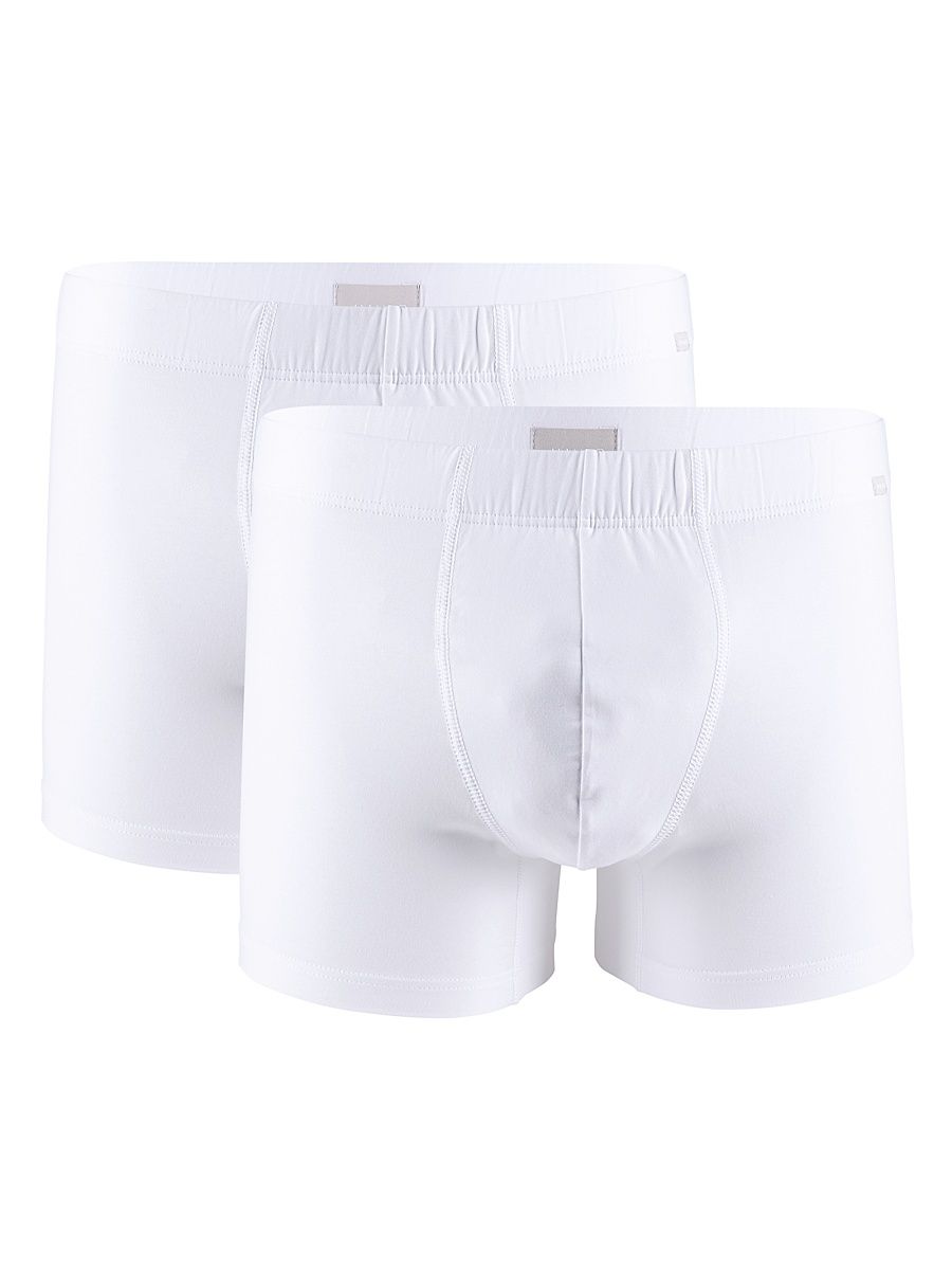 Cotton Essentials 2-Pack Boxer Briefs - White - Size XXL