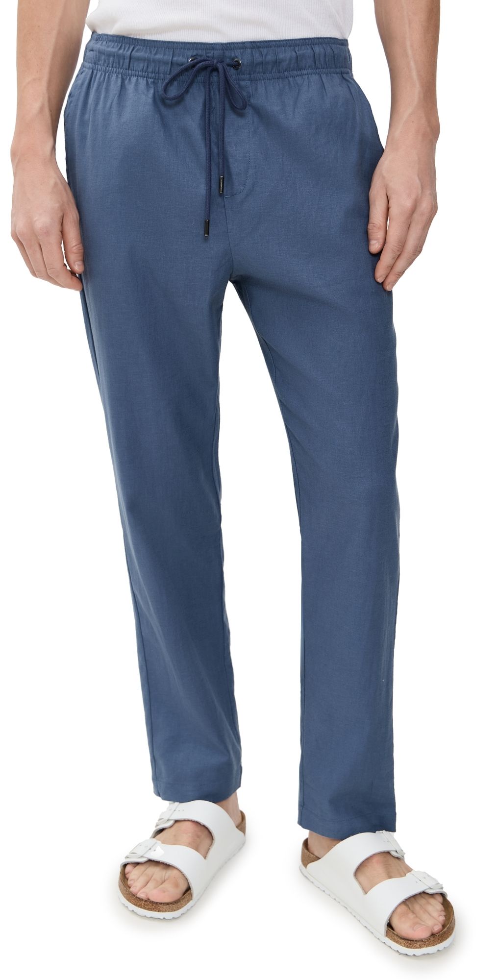 Onia Stretch Linen Pull-On Pants Vintage Indigo S