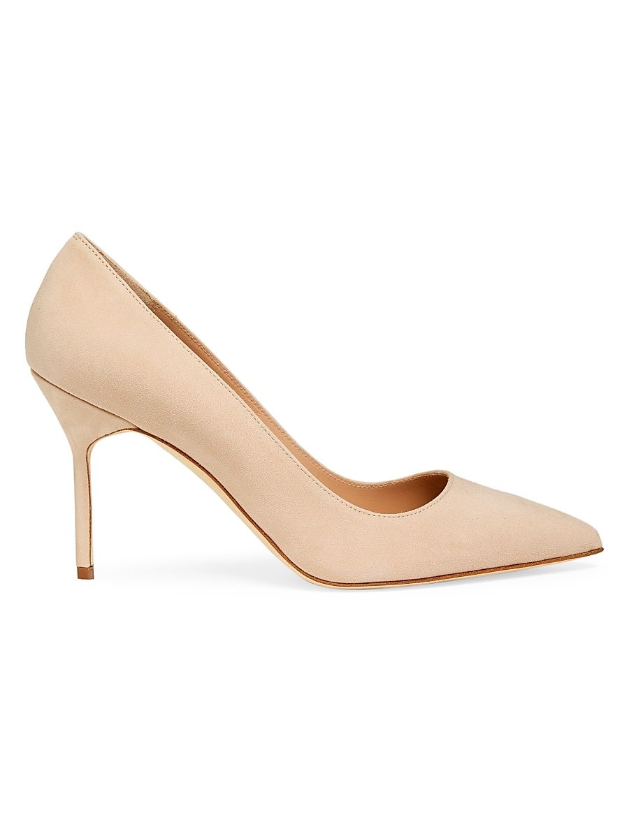 Women's BB 90MM Suede Pumps - Beige - Size 12
