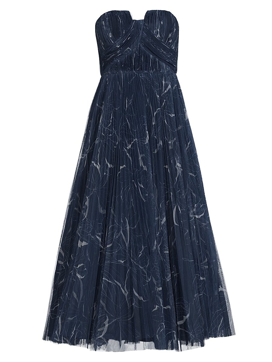 Women's Corene Tulle Gown - Navy Two Tone - Size 0