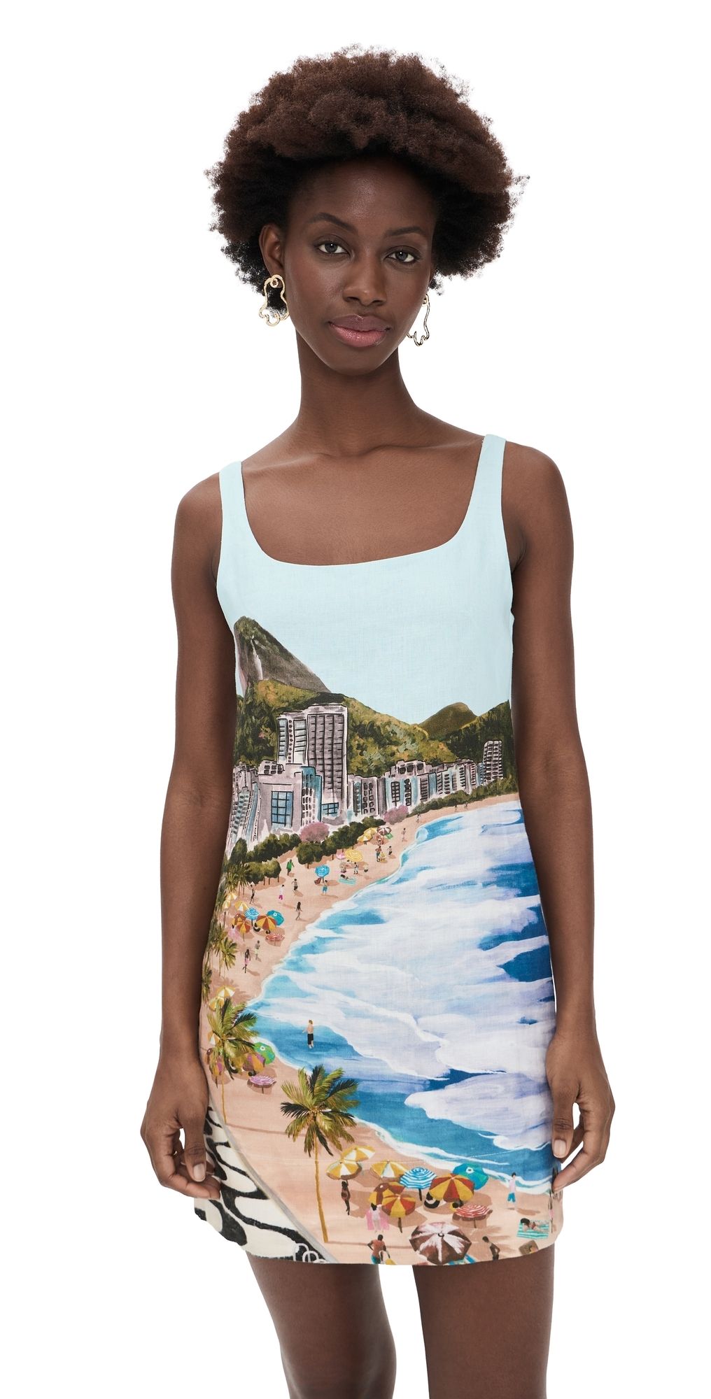 FARM Rio Copacabana Beach Mini Dress Copacabana Beach Multicolor XXS