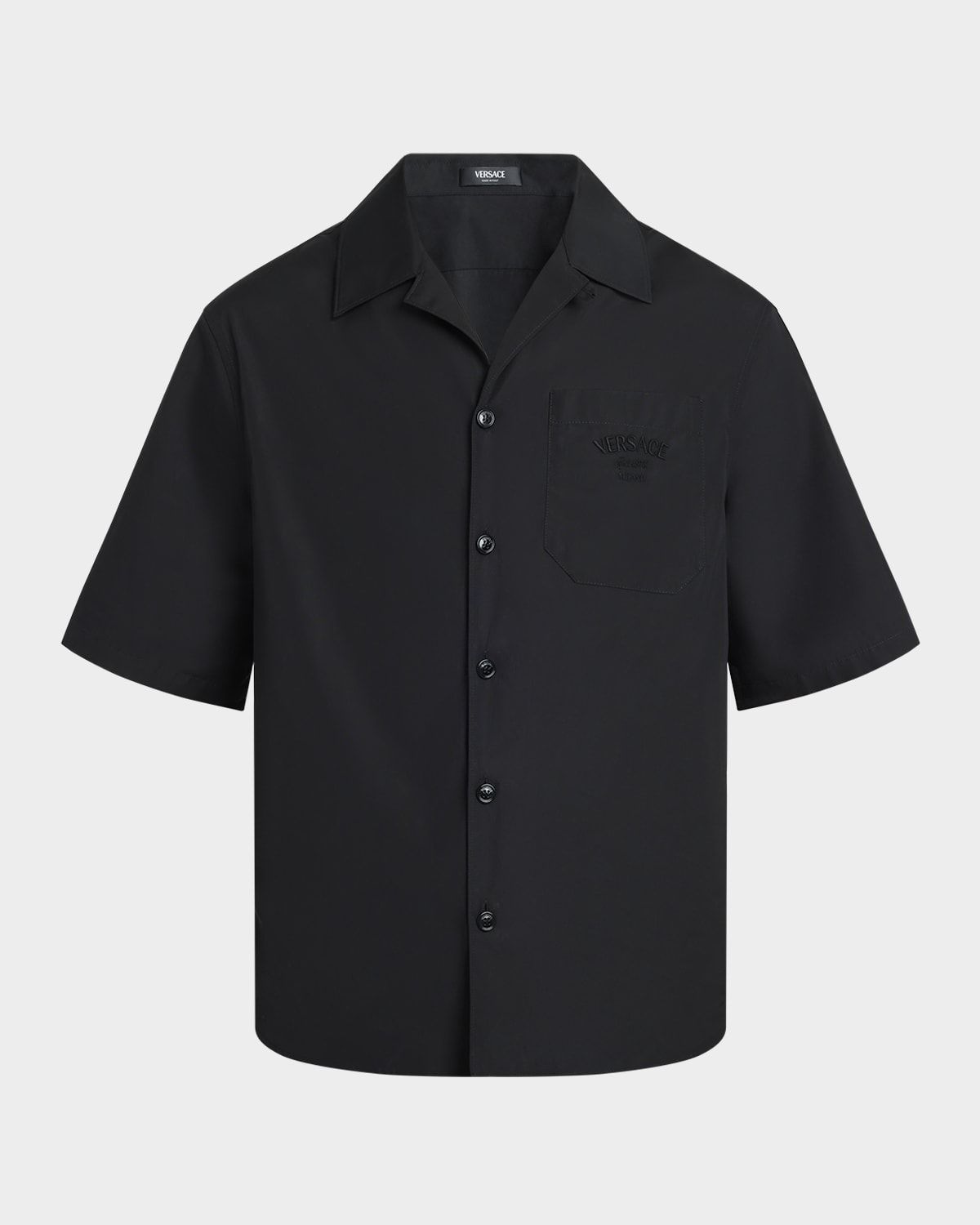 Men & apos;s Medusa Chains Poplin Camp Shirt