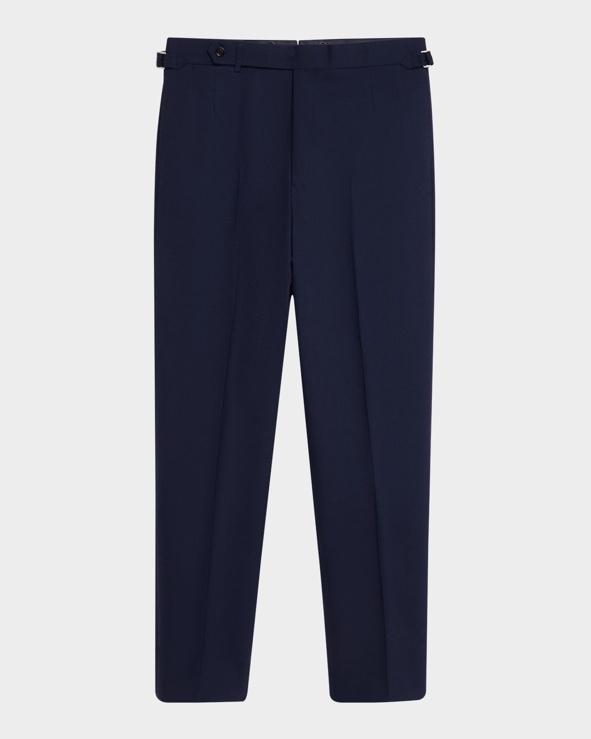 Men & apos;s Wool Flat-Front Trousers