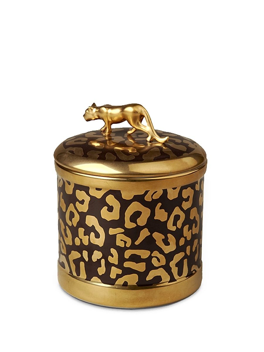 Leopard Candle