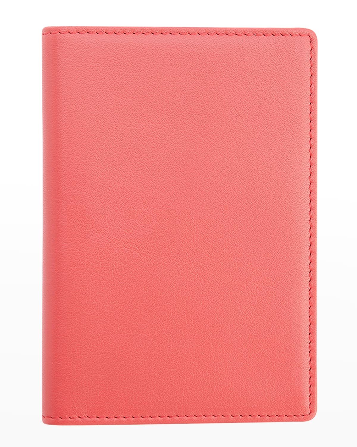 Personalized Leather RFID-Blocking Passport Wallet with Vaccine Card Pocket