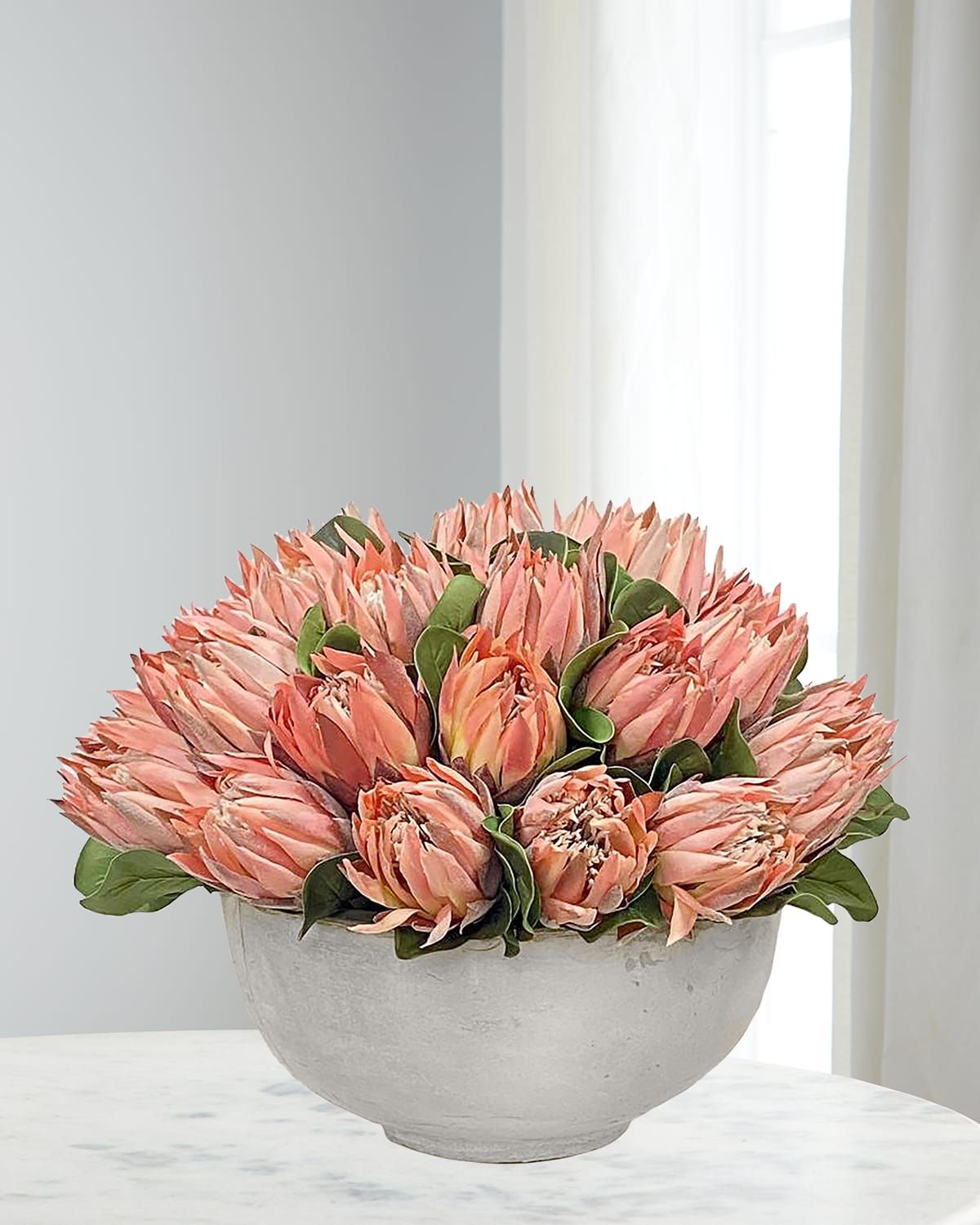 Pink Protea in Bowl