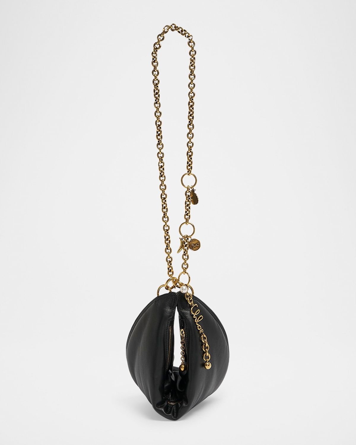 Icons Half Moon Shoulder Bag in Lambskin