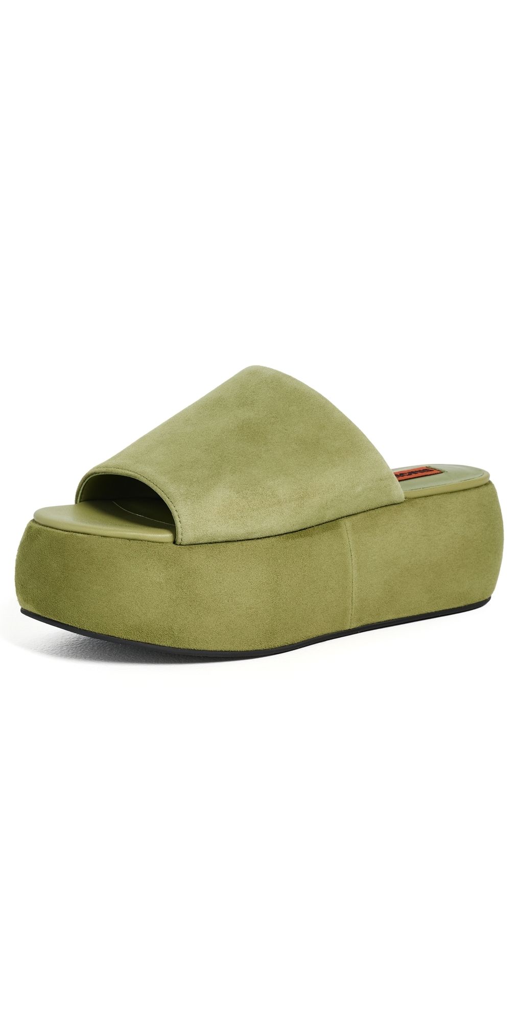 SIMONMILLER Suede Cloudy Platforms Moss Green 40
