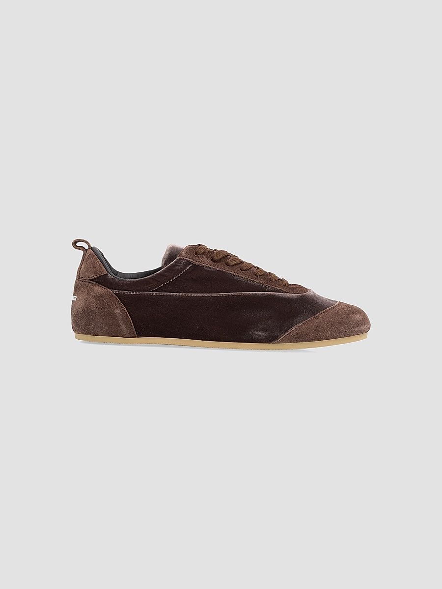 Women's Etage Velvet & Suede Low-Top Sneakers - Chocolate Plum - Size 6