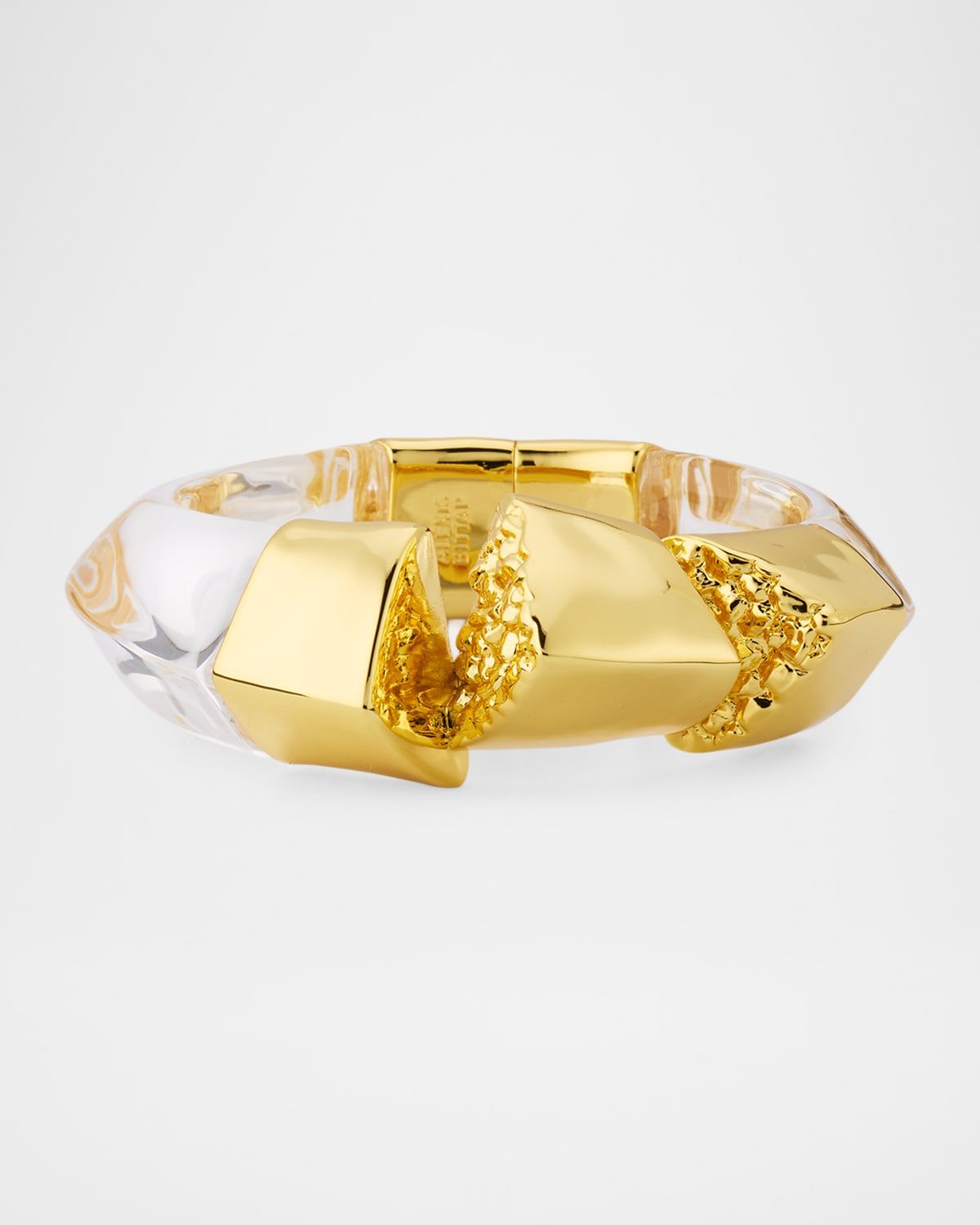 Lucite Brutalist Hinge Bracelet