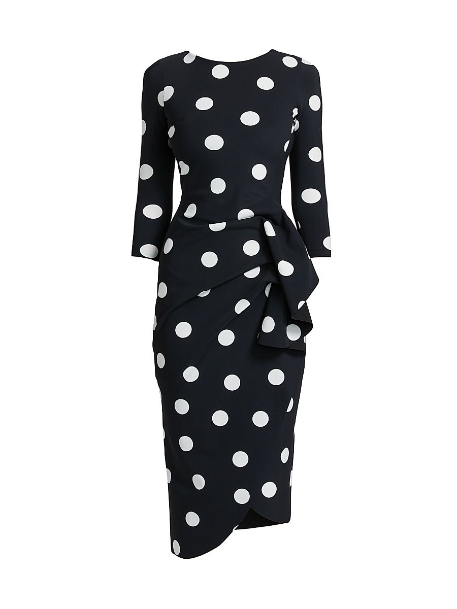 Women's Wang Polka Dot Draped Sheath Dress - New Polka - Size 18