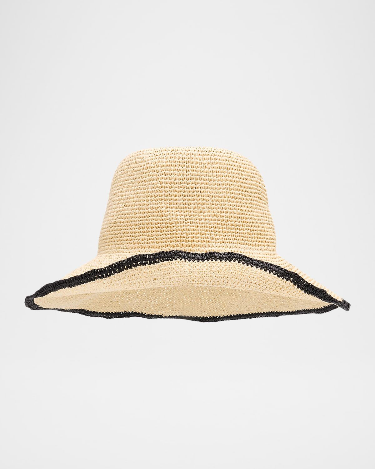 Two-Tone Paper Straw Hat