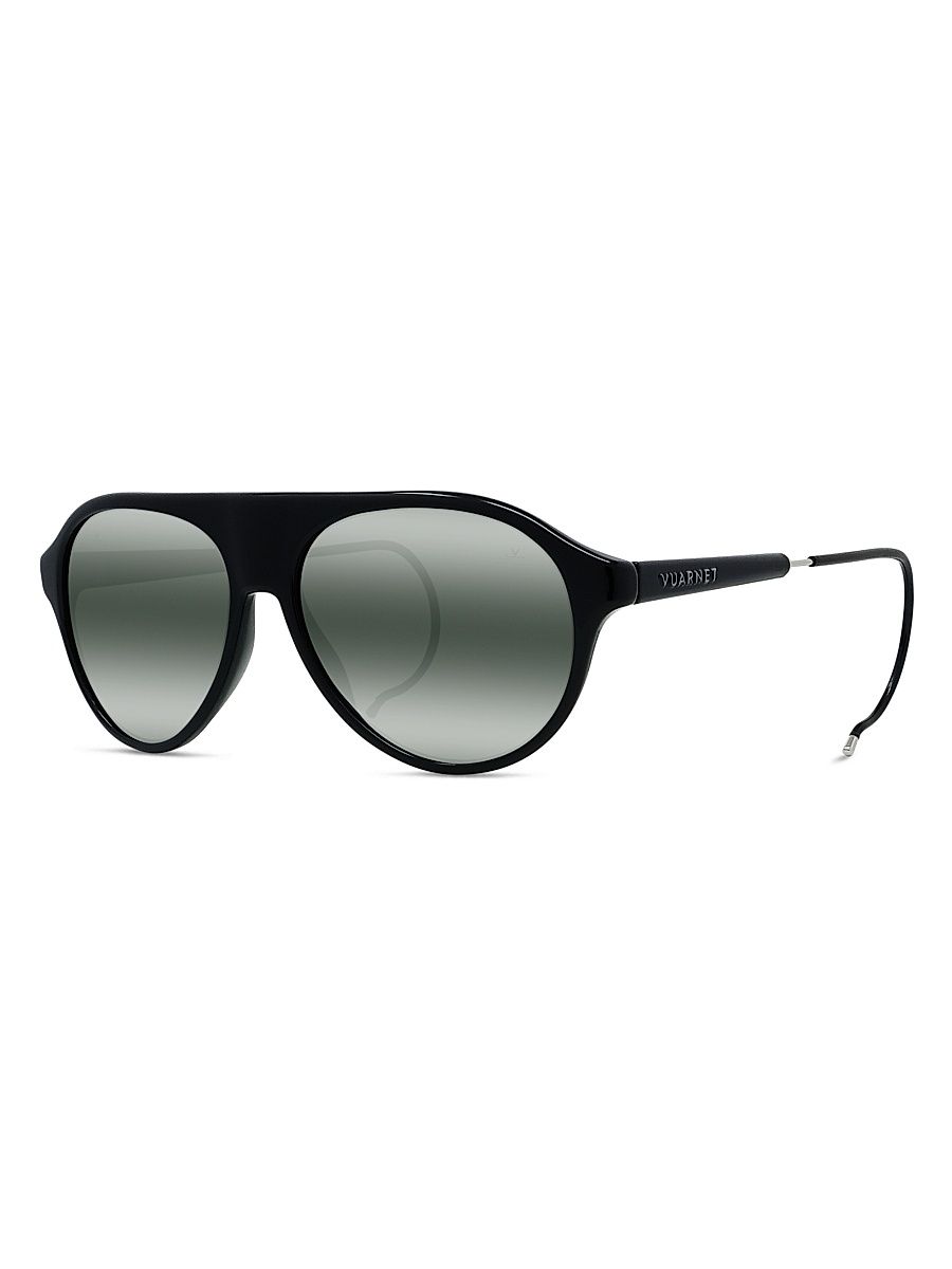 Men's Lifestyle Alpine 59MM Pilot Sunglasses - Black Grey