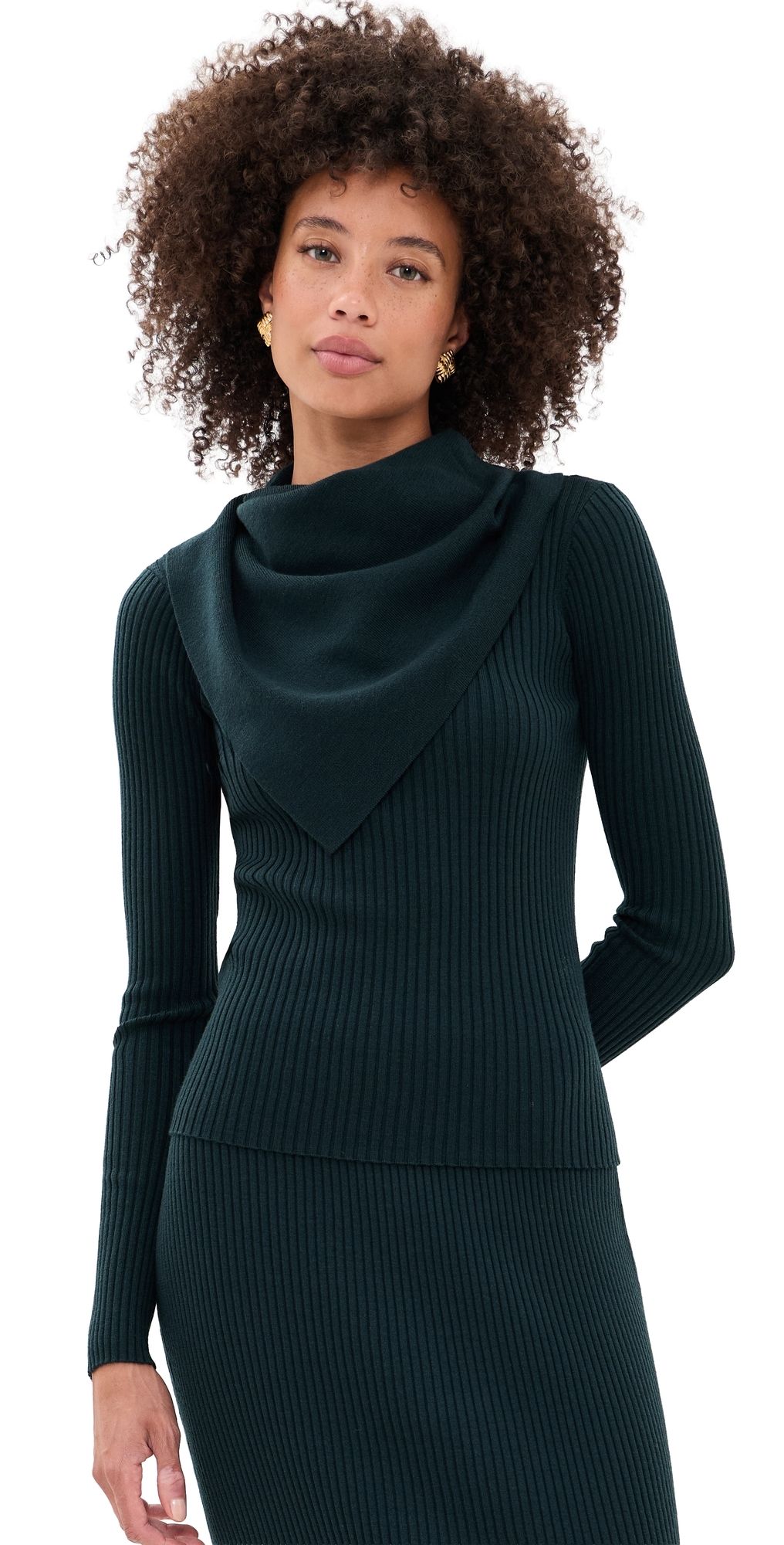 Zimmermann Valiant Scarf Pullover Bottle Green 0P
