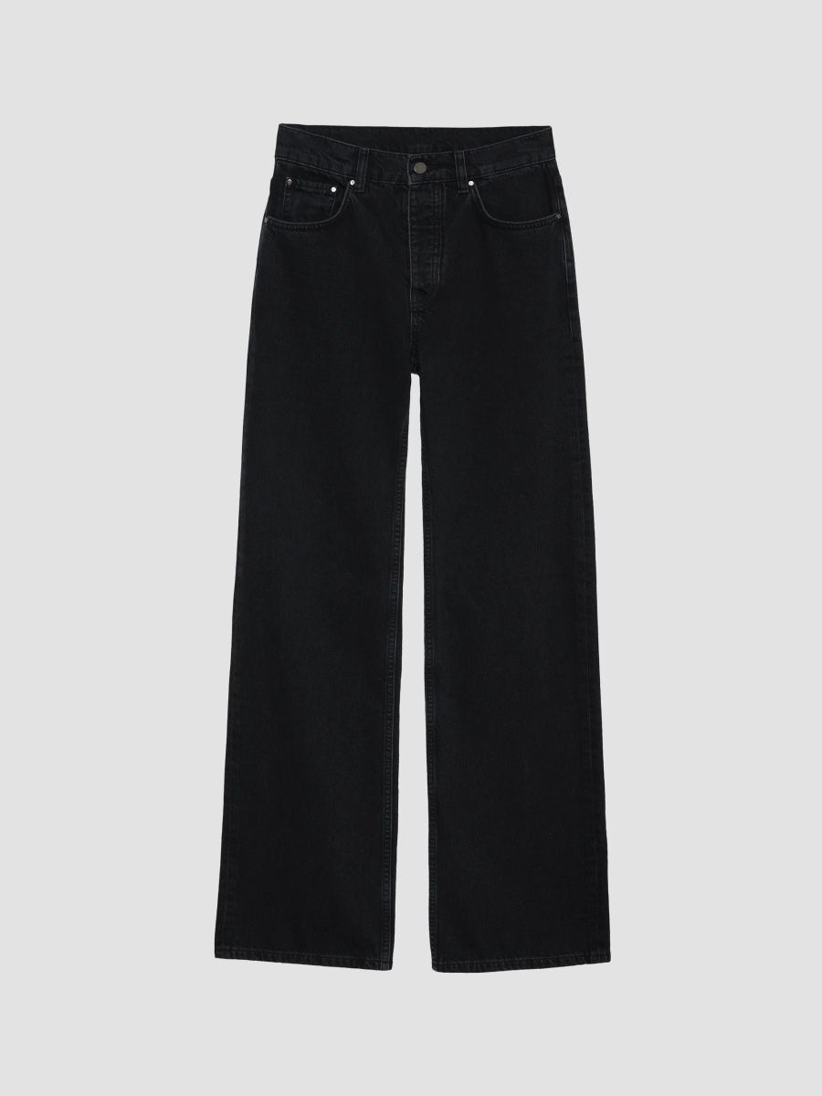 ANINE BING Women's Hugh Wide-Leg Jeans - Vintage Black - Size 25