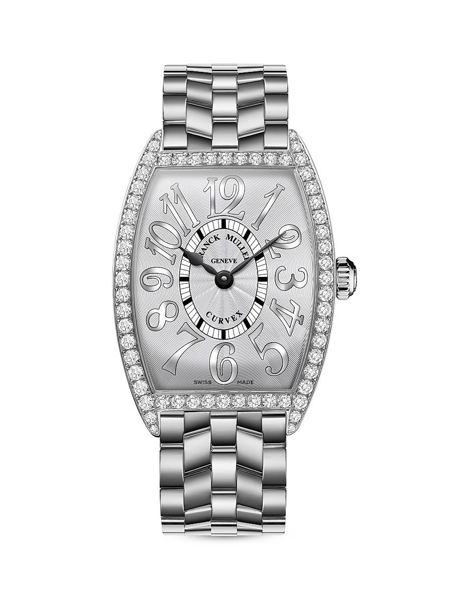 Women's Cintrée Curvex Stainless Steel & 1.05 TCW Diamond Bracelet Watch