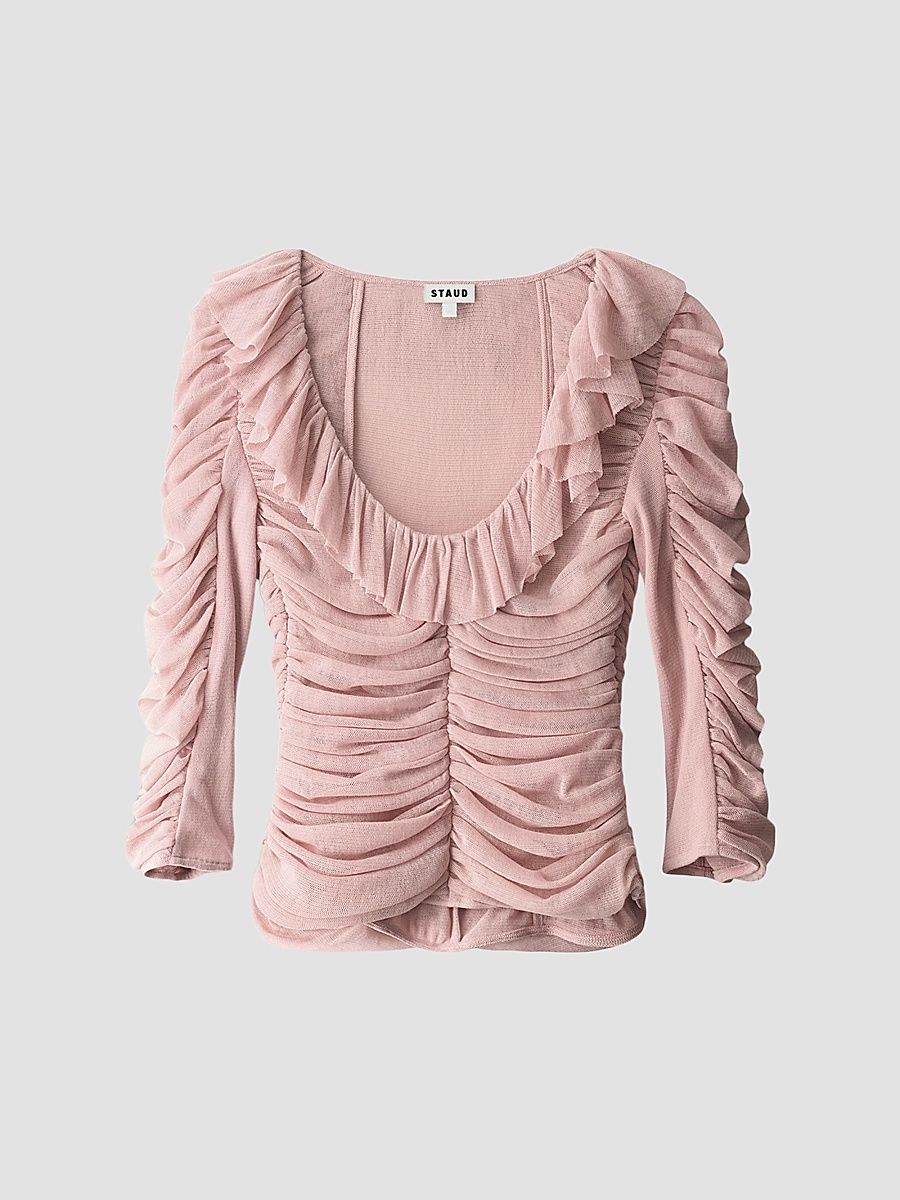 Women's Gretta Ruffled Top - Sandrose - Size 12