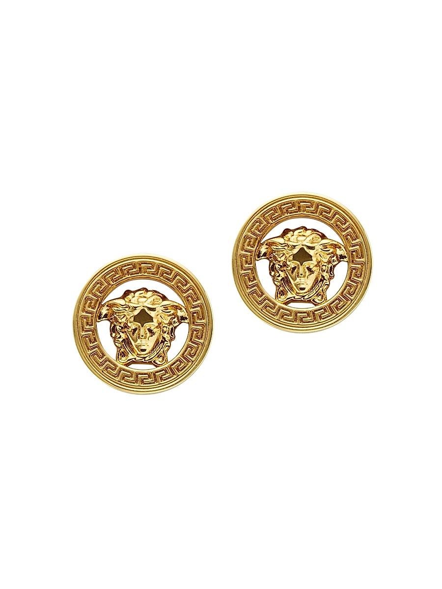 Women's Medusa Goldtone Stud Earrings - Versace Gold