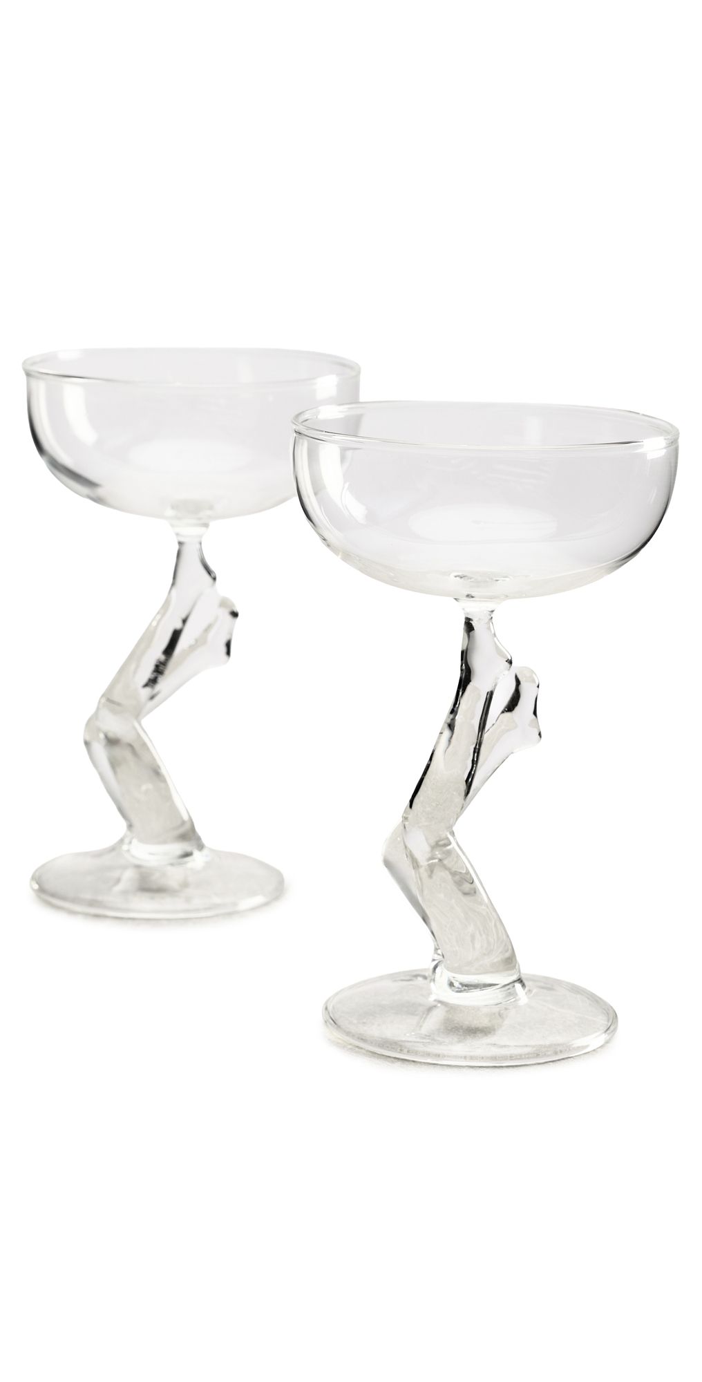 FAZEEK Tiptoe Coupes Set of 2 Clear One Size