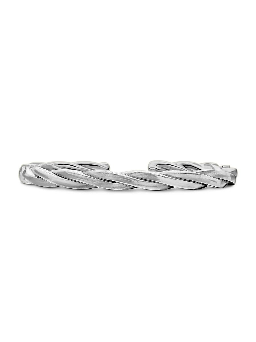 Men's DY Helios Cuff Bracelet in Sterling Silver, 6mm - Sterling Silver - Size Medium