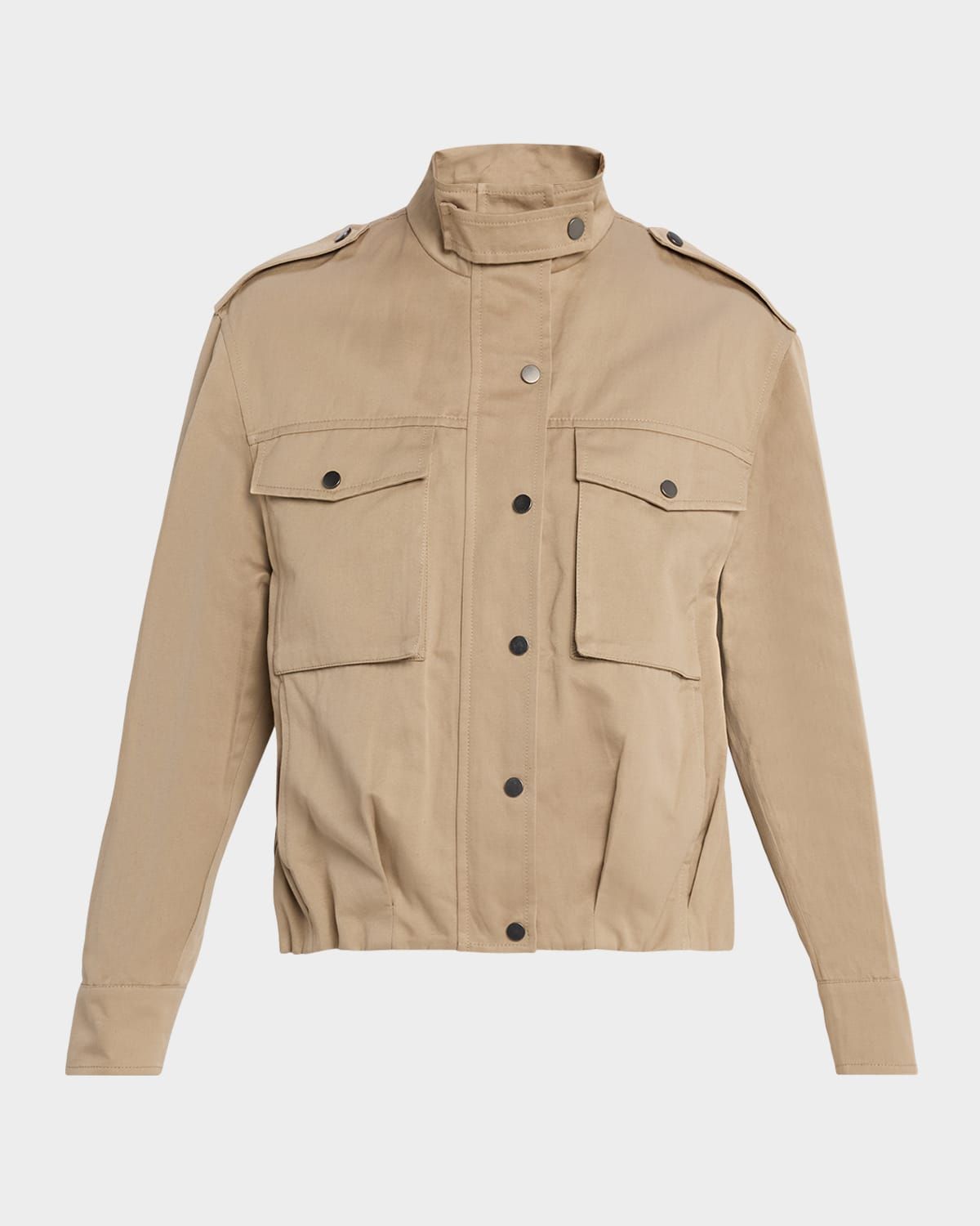 Techno Cotton Linen Utility Jacket