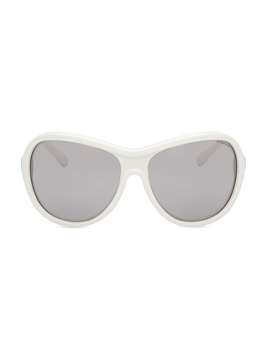 Women's Ellesole 69MM Butterfly Sunglasses - White Smoke Mirror