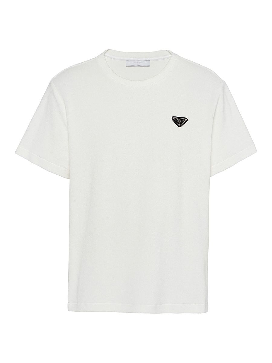 Men's Terry T-Shirt - White - Size Medium