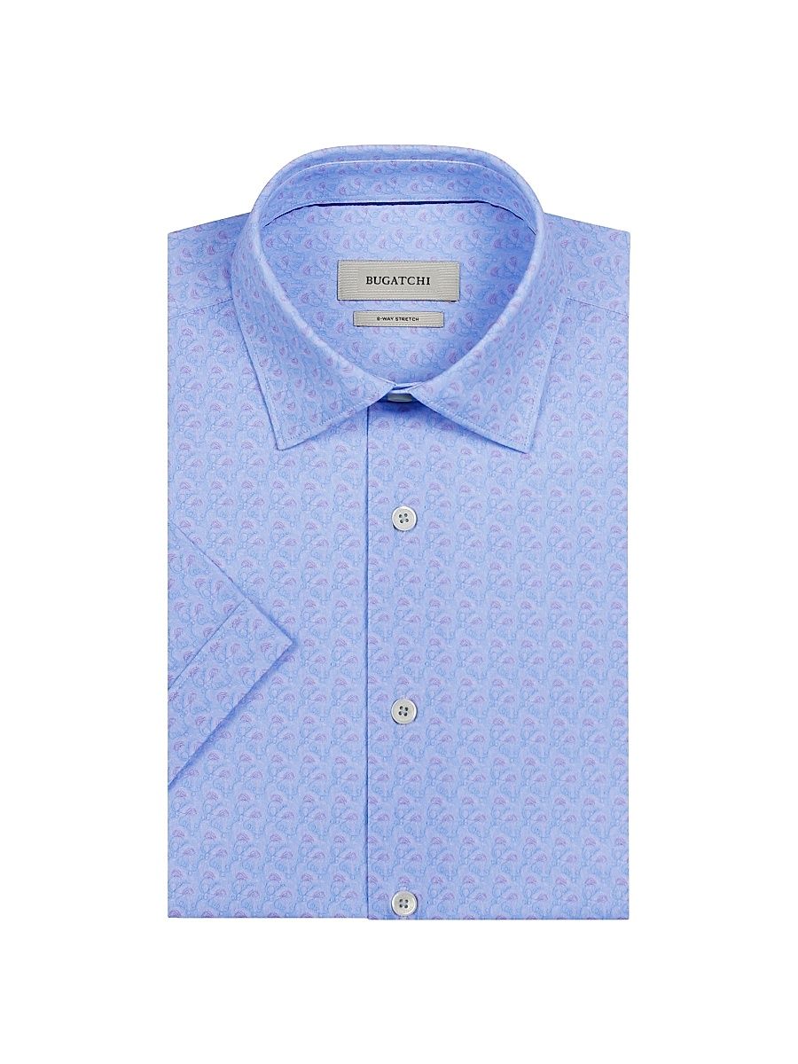 Men's Miles OoohCotton Short-Sleeve Shirt - Periwinkle - Size XXL