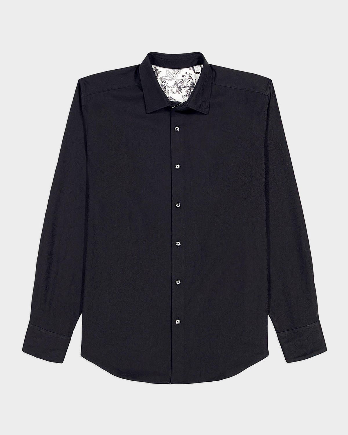 Men & apos;s Hudson Cotton-Stretch Tonal Paisley Sport Shirt