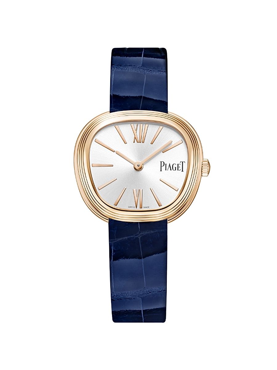 Women's Sixtie 18K Rose Gold & Alligator Leather Strap Watch/29MM - Pink Gold