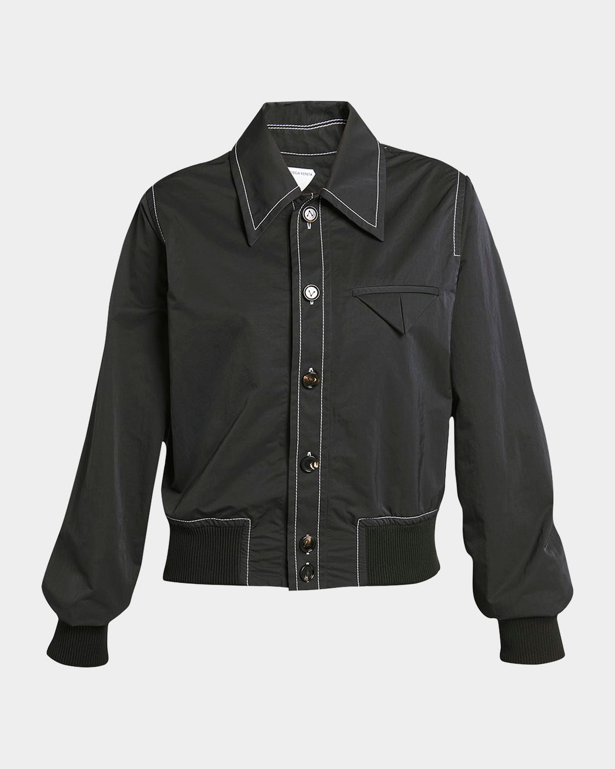 Tech Nylon Bomber Shirt