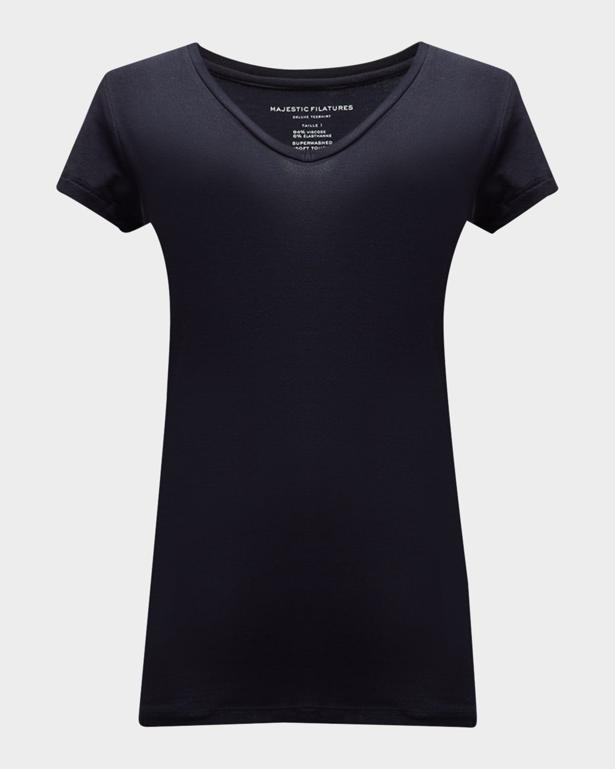 Soft Touch Short-Sleeve V-Neck Tee