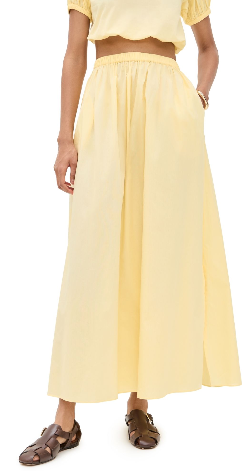 Playa Lucila Maxi Skirt Butter Yellow XL