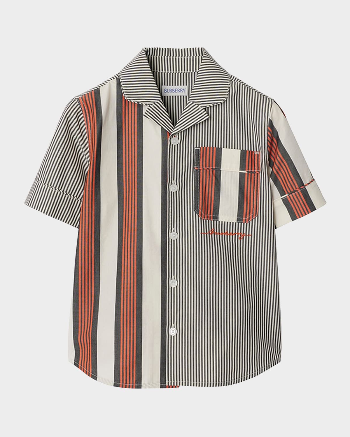 Boy & apos;s Xanadu Mixed Striped Shirt, Size 3-14