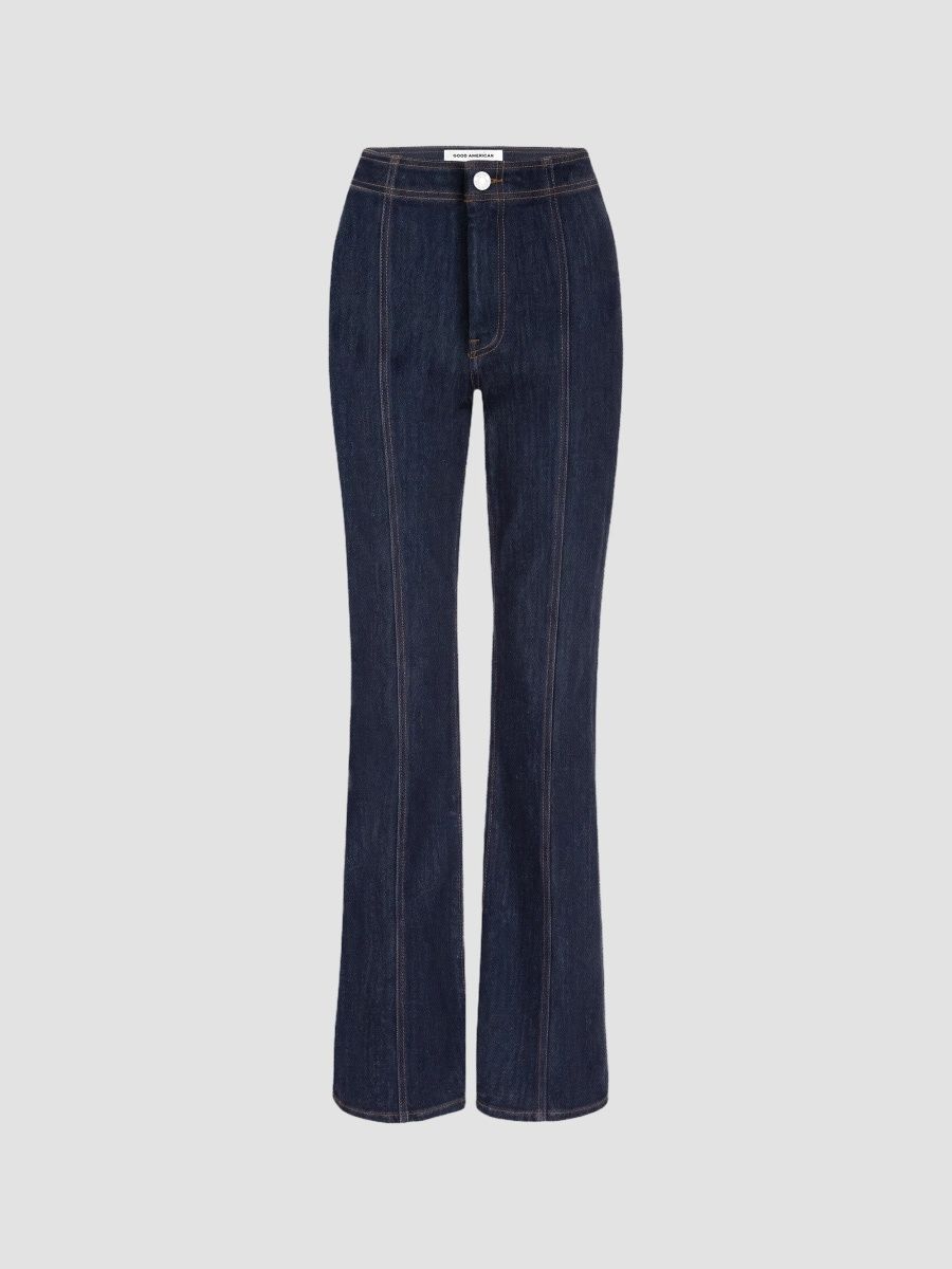 Good American Women's Good Classic Denim High-Rise Bootcut Jeans - Rinse - Size 8