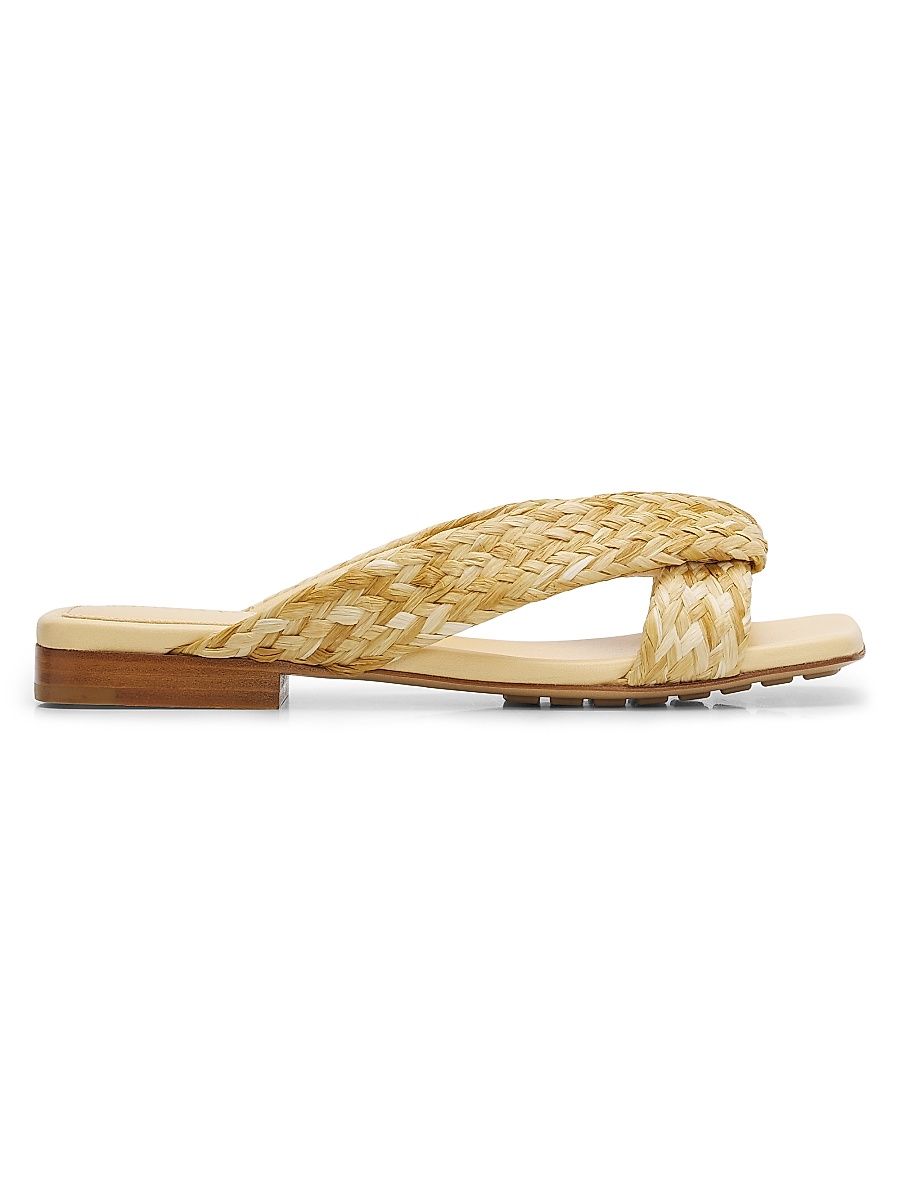 Women's Riva Raffia Sandals - Macadamia - Size 9.5