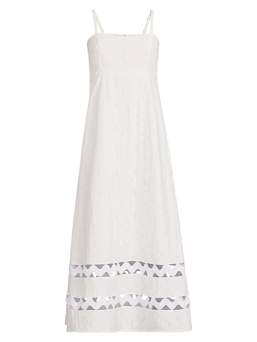Women's Haliey Faille Midi-Dress - Resort White - Size 10