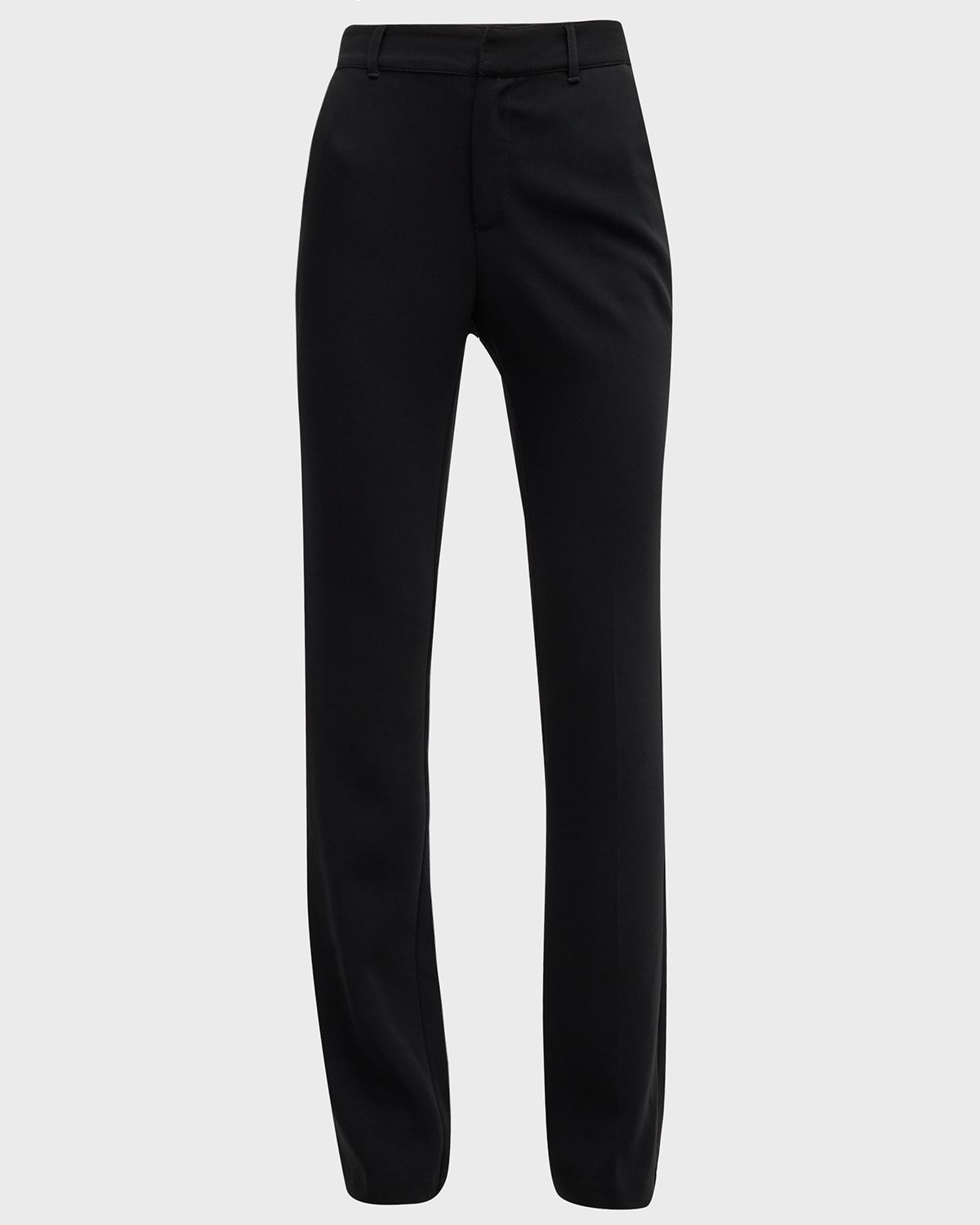 Kerry Slim Straight-Leg Crepe Pants