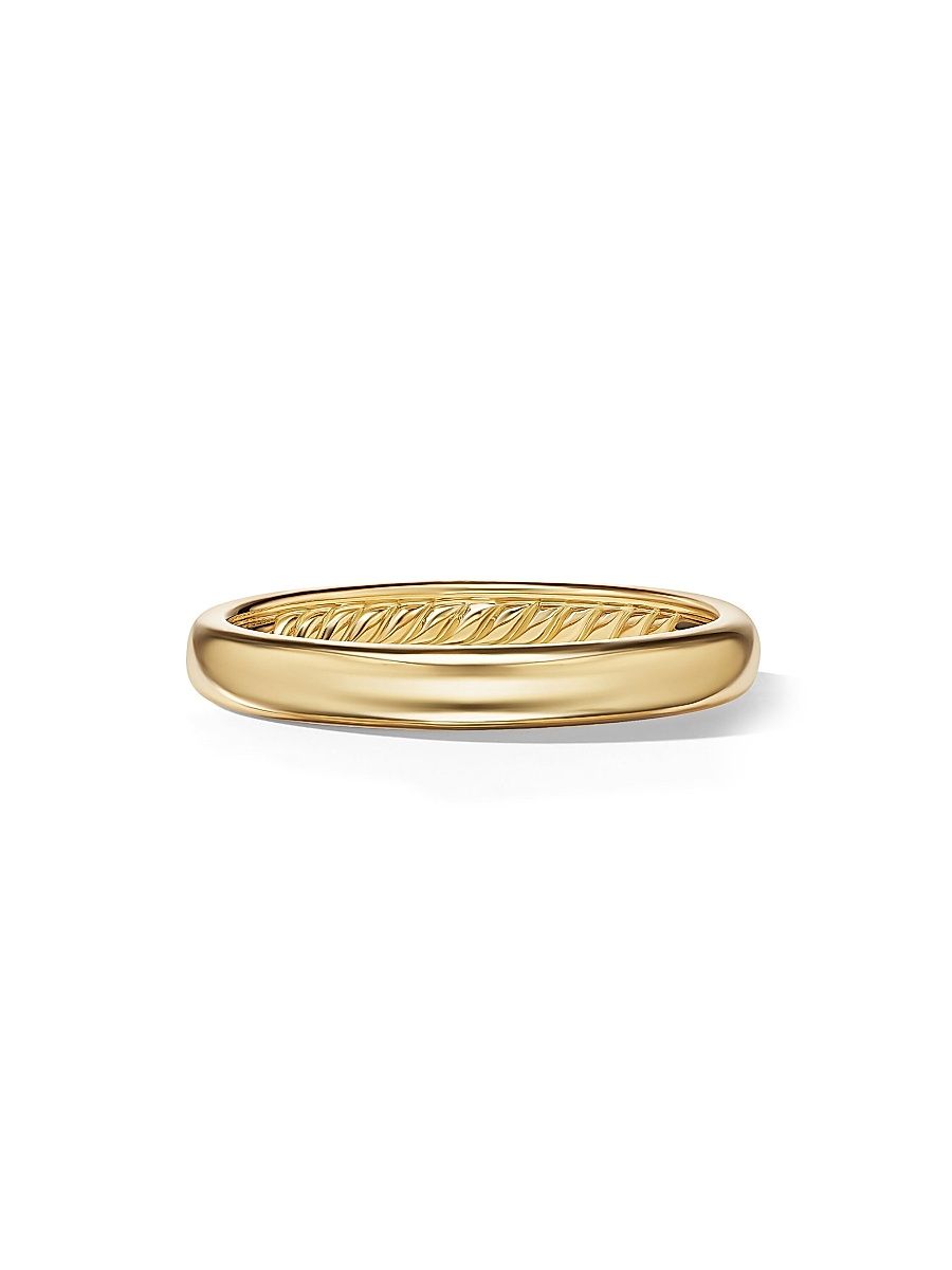 Men's DY Classic Band Ring in 18K Yellow Gold - Gold - Size 13