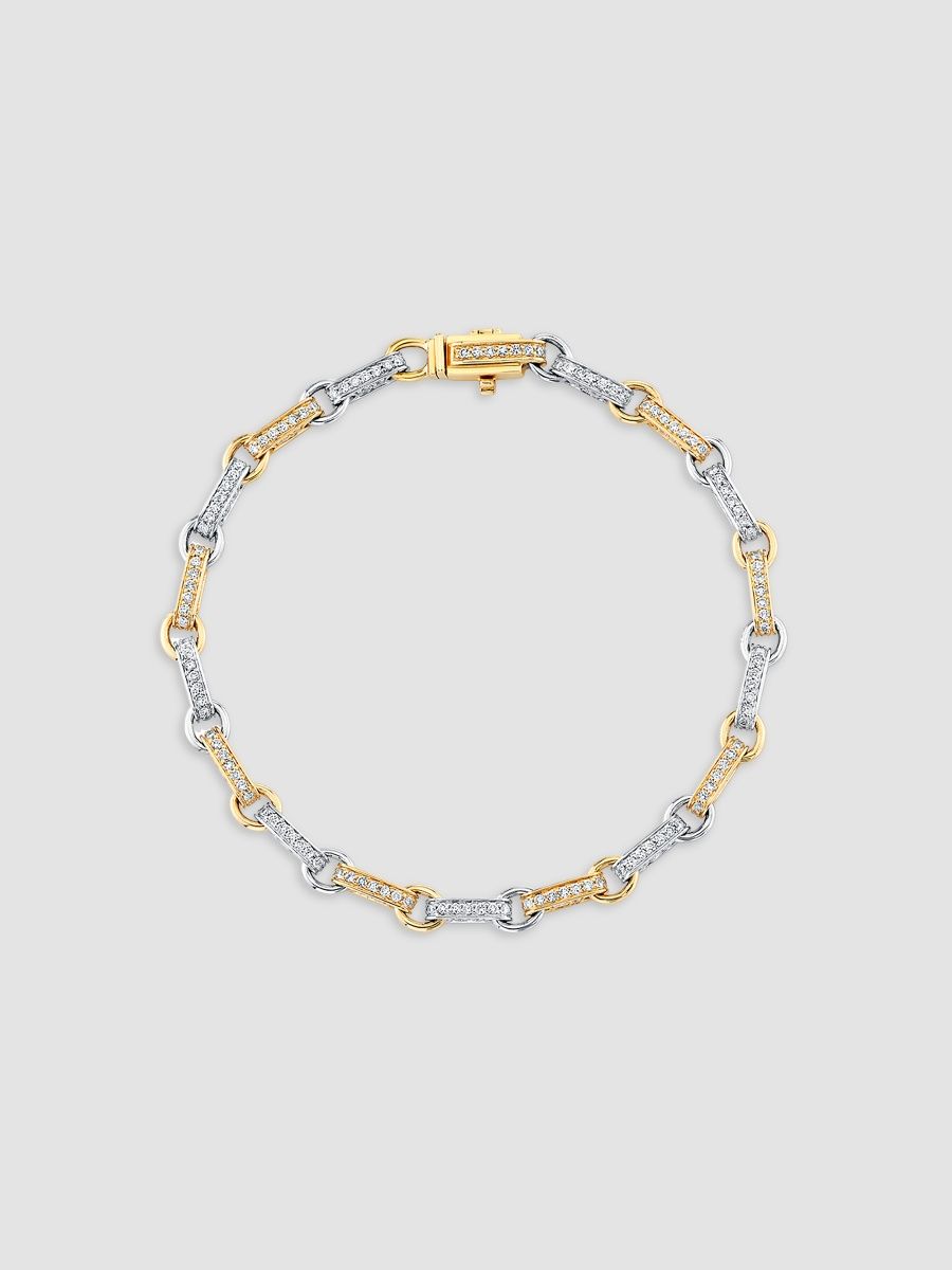 Sydney Evan Women's Two-Tone 14K Gold & 2.06 TCW Diamond Bracelet - Yellow Gold