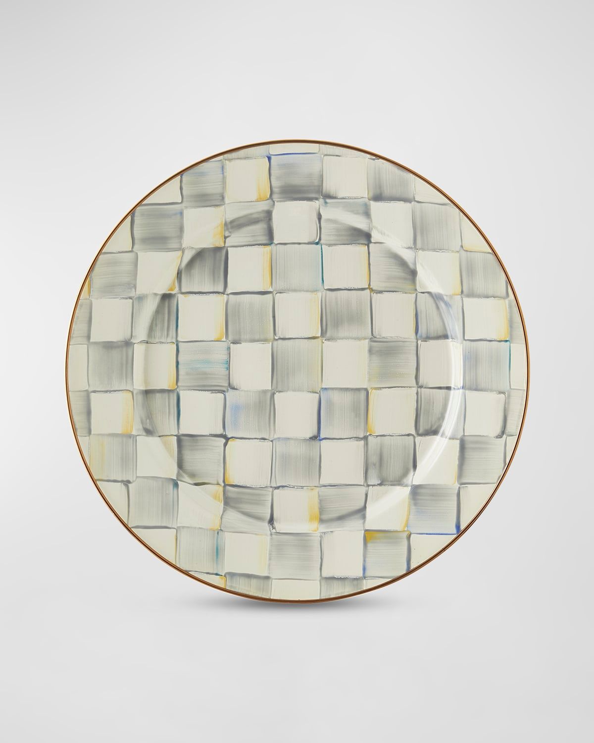 Sterling Check Charger Plate