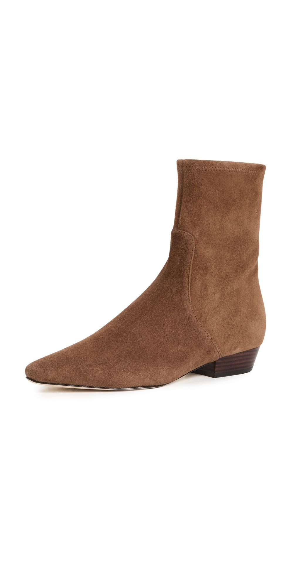 Veronica Beard Glinda Suede Booties Chestnut 9